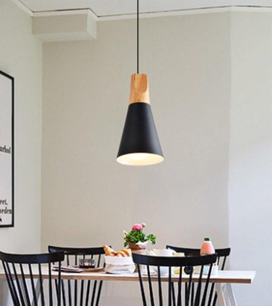 Buy Black Wood Metal Cone Chandelier Pendant Lamps Fixtures Ceiling Light Lighting At Affordable Prices Free Shipping Real Reviews With Photos Joom
