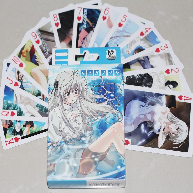 Anime Yosuga no Sora Poker Cards Kasugano Sora Cartoon Accessories