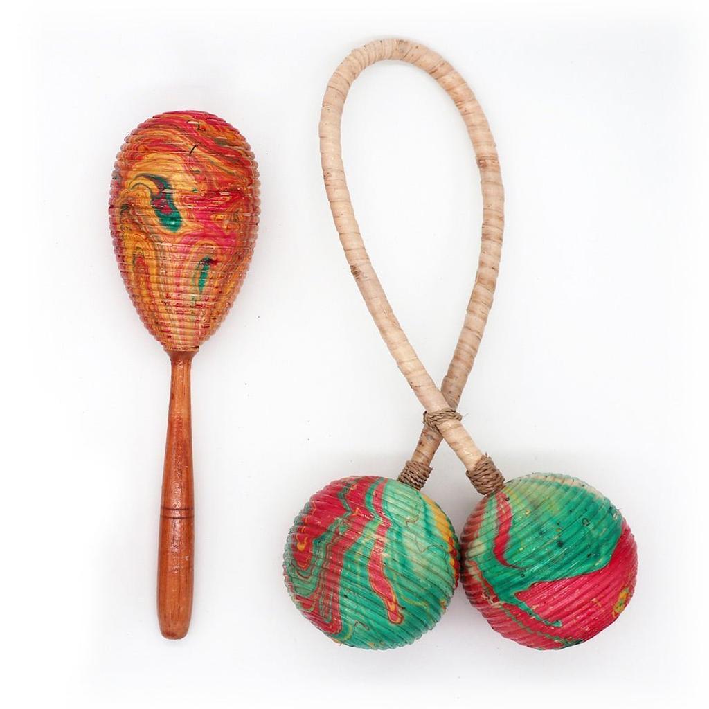 2x Maraca Rattle, Single