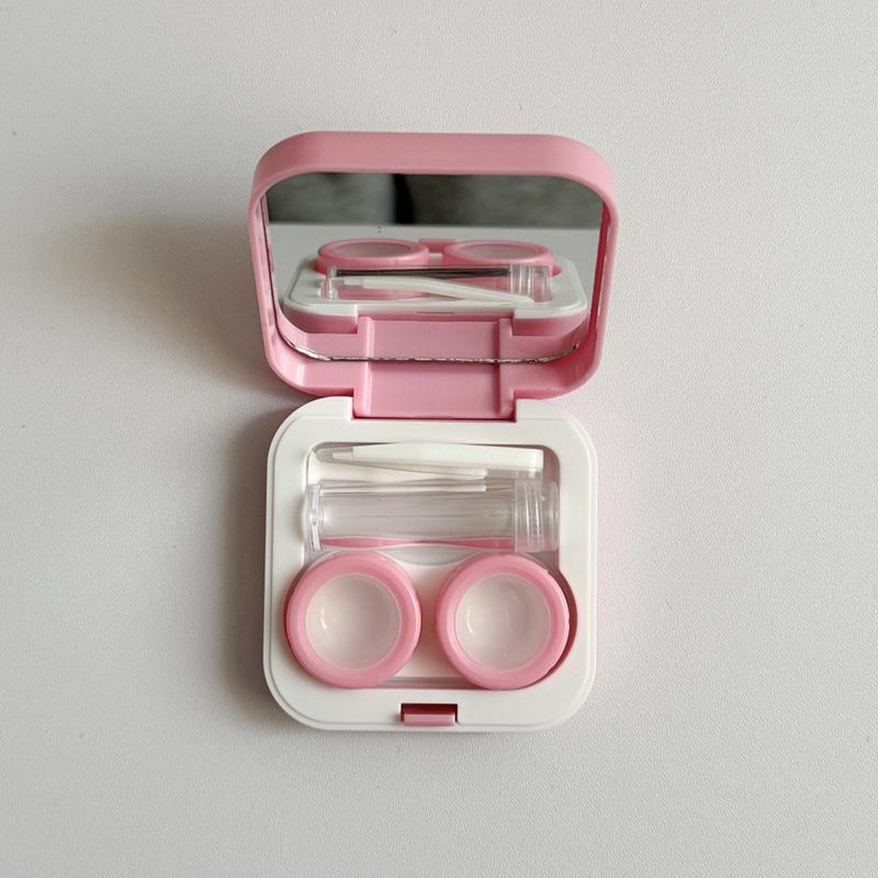 Cartoon Tragbare Kontaktlinsenbox Mit Pinzette Spiegel Set Schönheit Pupillen Aufbewahrungsbox Augenpflegebox