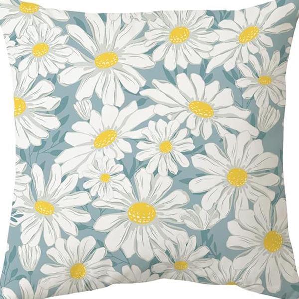 Spring and Summer New Flower Daisy Pillowcase Home Decoration Living Room Sofa Car Pillow Cushion