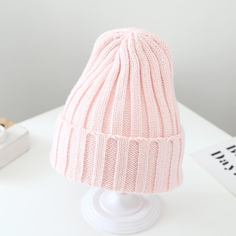Pointy Hats Crochet Baby Hat Solid Color Girls Boys Cap New Children's Knitted Hat  Kids Beanie