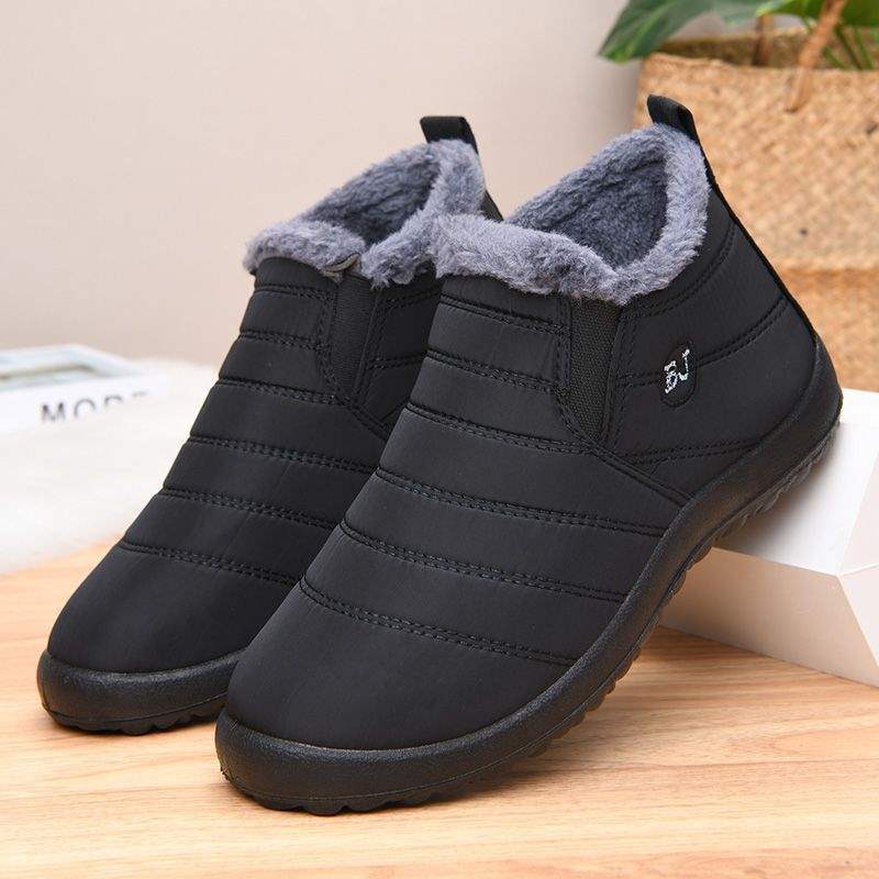 Men's Shoes Winter Waterproof Boots Cotton Shoes Men's and Women's Couples Snow Boots Non-slip Warm Piled Thickened Women's Cotton Boots