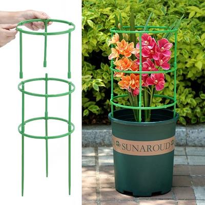 1 Set Plant Support Pile Garden Semicircle Flower Stand Cage Plant Grow Fix Rod Vine Climbing Bracket Stake Holder Bonsai Tool