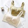 Reggiseno Senza Cuciture Donna Lingerie Lucida Senza Spalline Anti-perdita Reggiseno Push-up Retrazione del Seno Anti-cedimento Reggiseno Regolabile