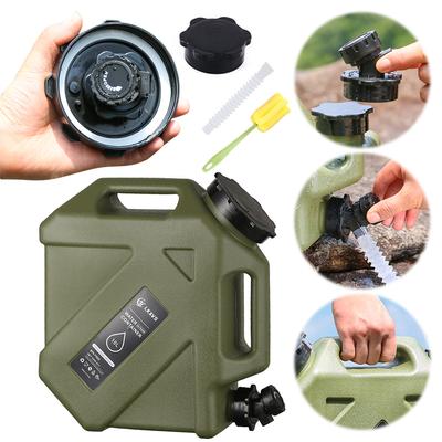 10L Water Storage Container with Faucet Drinking Water Bucket Large Capacity Water Dispenser Carrier for Outdoor Hiking