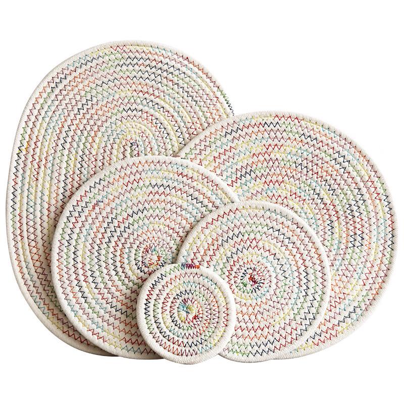 Abay Cotton Rope Woven Heat Resistant Placemat Set