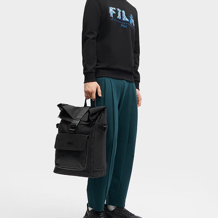 New FILA Fabric Backpack Men's Jet Black F13M418105FBK