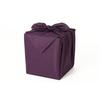 Fashion Workshop Furoshiki Large Size One-Warp Weave Ceremonial Funeral Memorial 90 cm Plain Polyester Made Japan (Purple) Purple