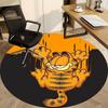 1pc Garfield Cat Office Round Area Rug, Indoor Mat Suitable For Office,Bedroom Living Room Home Decor, Room Deco a0926079