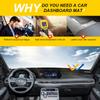 LHD Car Dashboard Cover Mat Pad for Hyundai Palisade 2020-2024 Anti-UV Dash Sunshield Protect Carpet without HUD Anti-Reflective