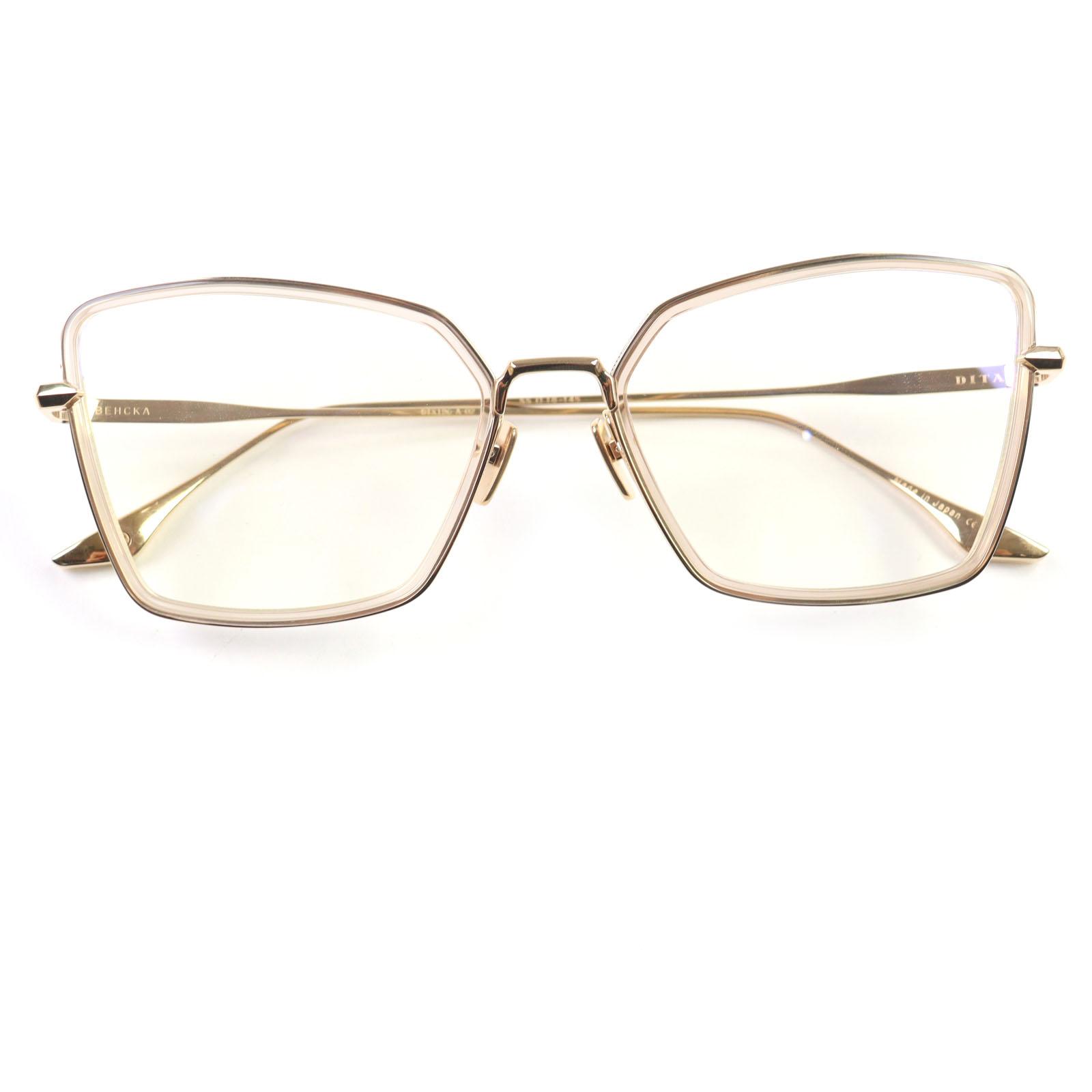 

Pristine DITA Glasses BEHCKA Color lense gold mens DTX196 Used