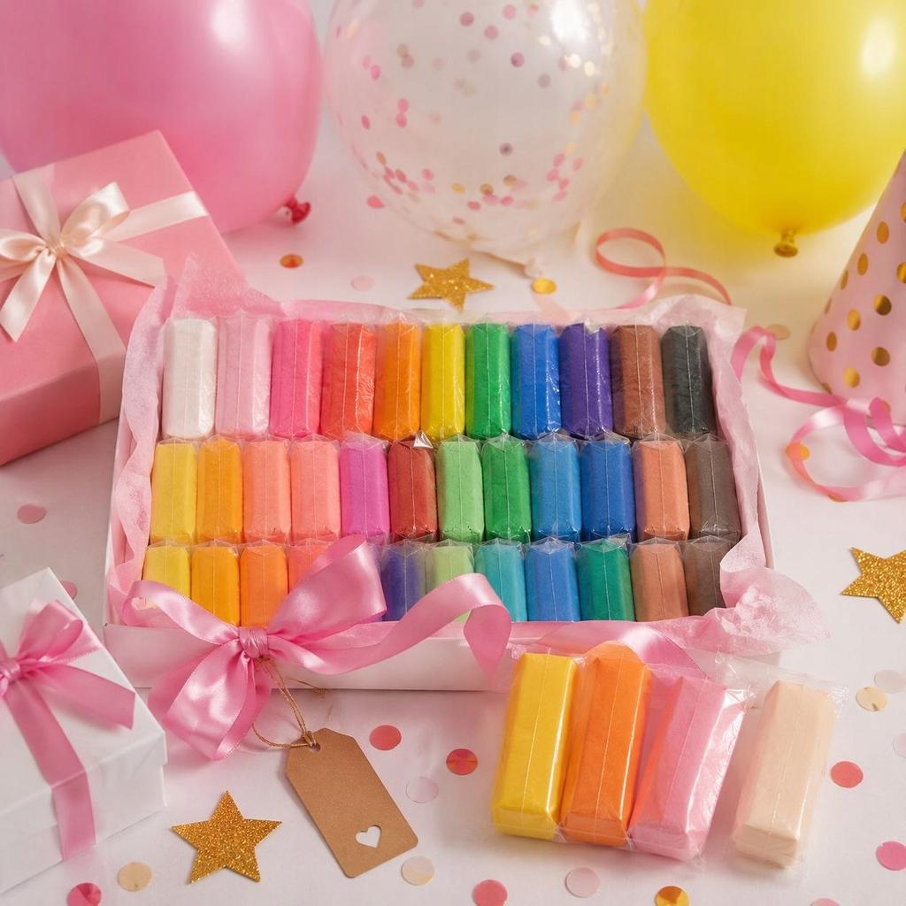 Schaumstoff-Set mit 36 Farben, weicher, kreativer Knete