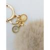 LALA Natural Mink Fur Keychain - L Beige