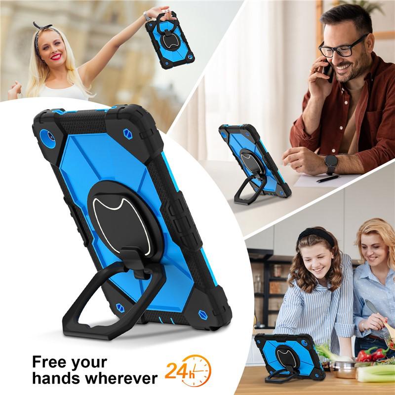 Samsung A11 11-Inch Tablet Case: Rotating, Color Block, Anti-Fall Protective Shell