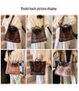 2024 Women's Trendy Woolen Large-Capacity Messenger Tote for Autumn/Winter - Versatile College Handbag