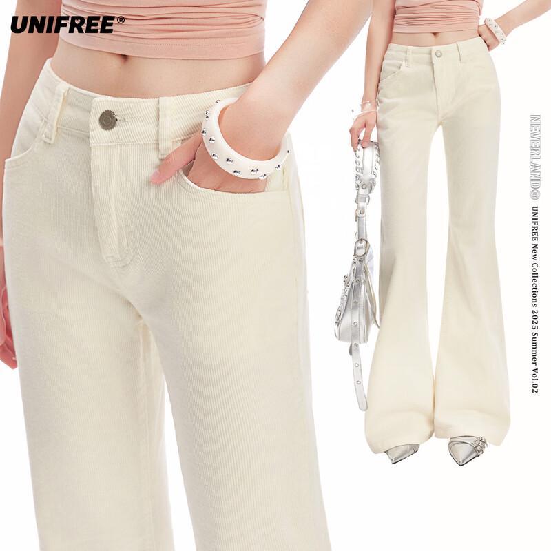 

UNIFREE Sweet & Cool Micro-Flare Floor-Length Casual Pants L