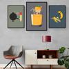 Funny Food Fancy Art Poster Home Living Bed Room Bar Hallway Sticky Wall Art Printing Waterproof Aesthetic Decor