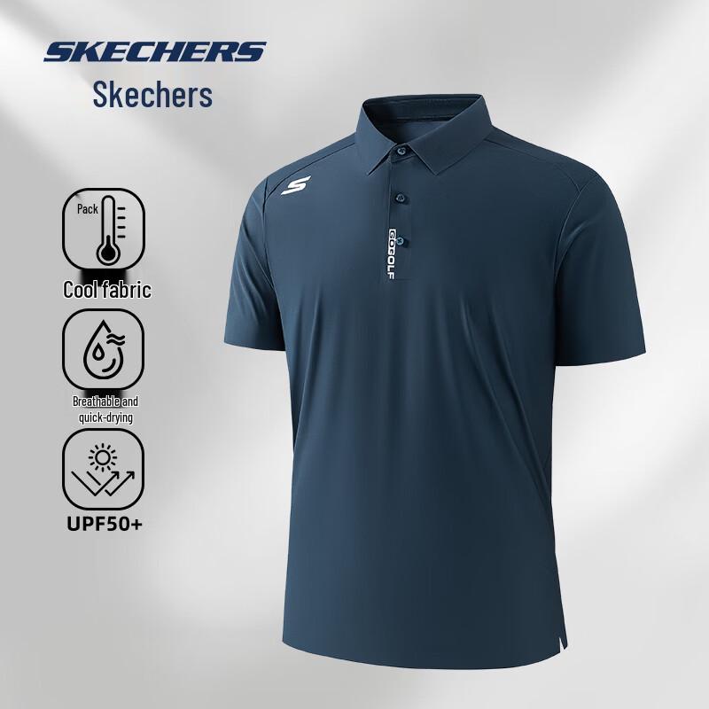 Skechers Men s Cooling Sun Protection Quick-Dry Polo Shirt