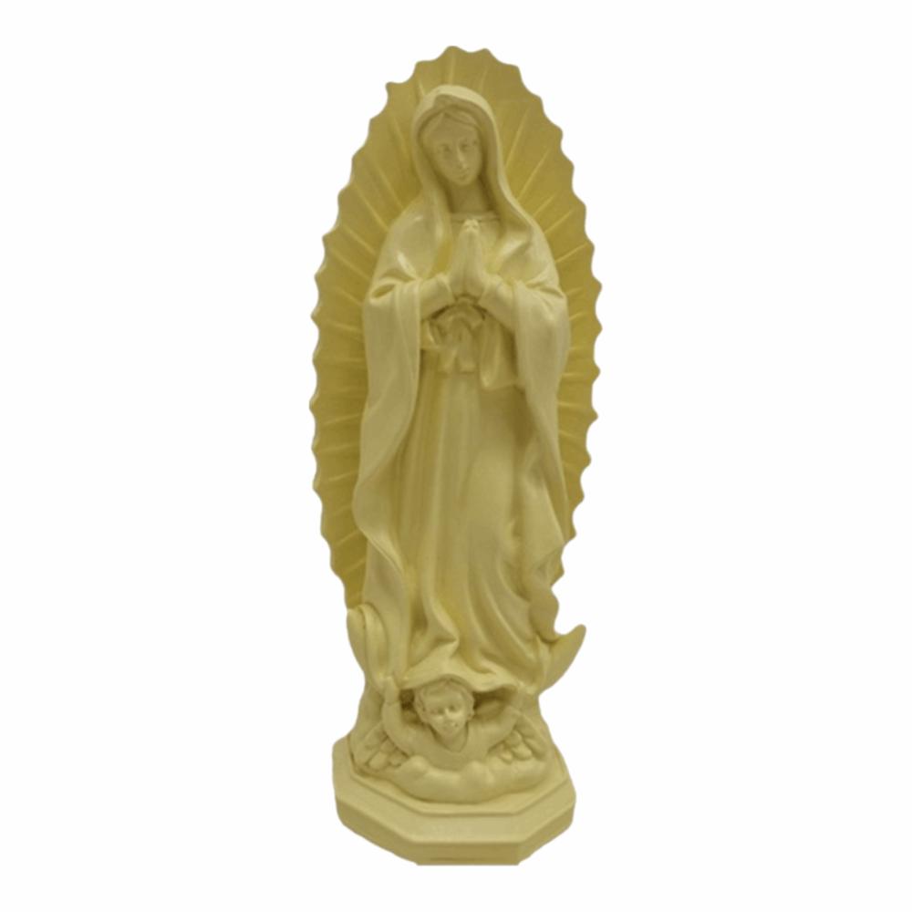 Figurka Matki Bożej z żywicy Katolicyzm Królowa Łaski Statua Madonny z żywicy Protestantyzm Modlitwa Religijny Gipsowy Ornament