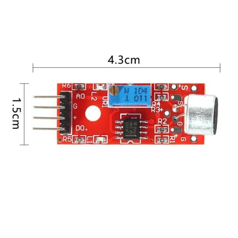 Compactly Sound Sensors Module DC4-6V Sound Detection Module with Analog and Digital Outputs for Easy Integration