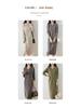 Women's Thickened Wool Polo Neck Long Dress - Autumn/Winter Loose Knit Base Layer 