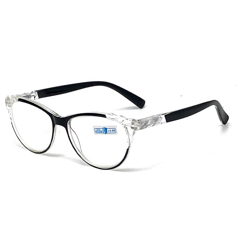 New Retro Cat Eye Anti-blue Light Reading Glasses For Women Fashion Spring Legs High Definition Reading Reading Glasses 602