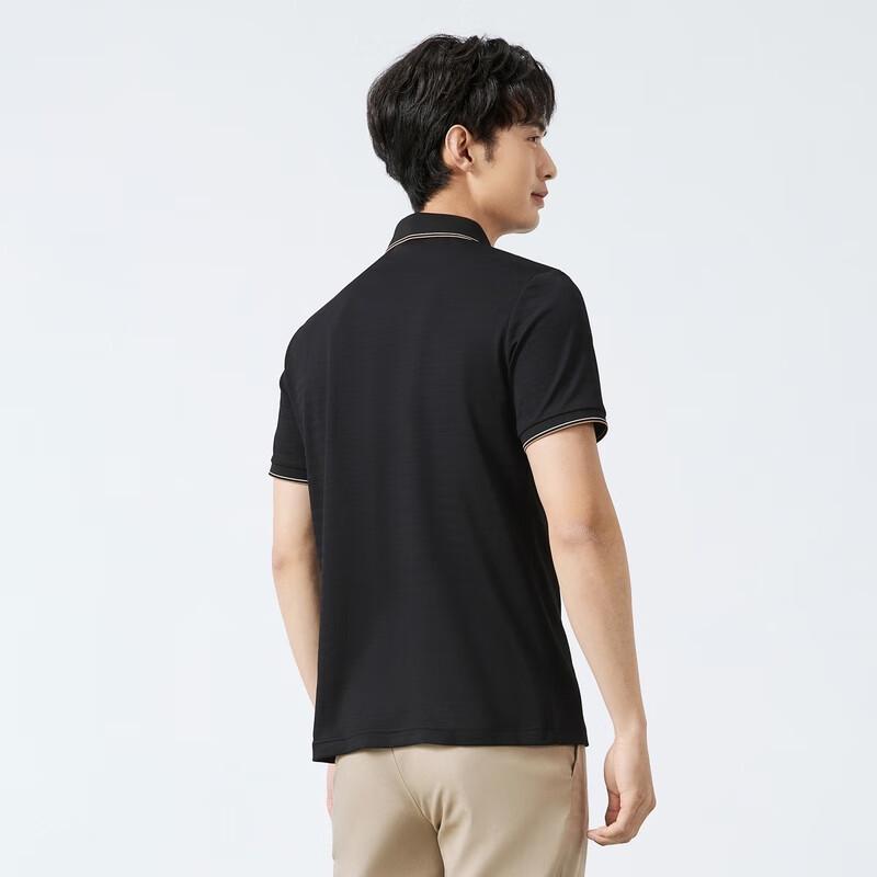

Seven Brand Men s Textured Stripe Short-Sleeve Polo Shirt 3XL