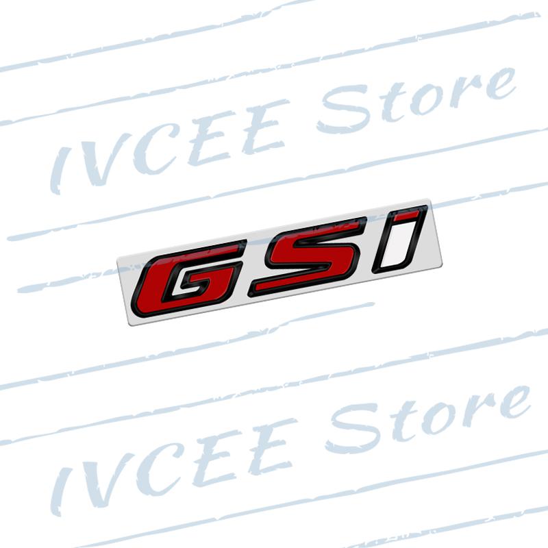Car Accessories Metal GSI Emblem Rear Trunk Body Badge Sticker For Vauxhall Opel Zafira Mokka Antara Insignia Astra Adam OPC VXR Wv3