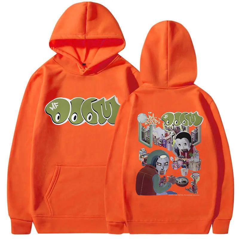 Awesome Rapper Mf Doom MM FOOD Graphic Hoodie Men's and Women's Street Wear Unisex Autumn Winter Plushed