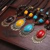 Landie Yunnan Tibetan Ethnic Style Bohemian Necklace Bead String Performance Pendant Accessories