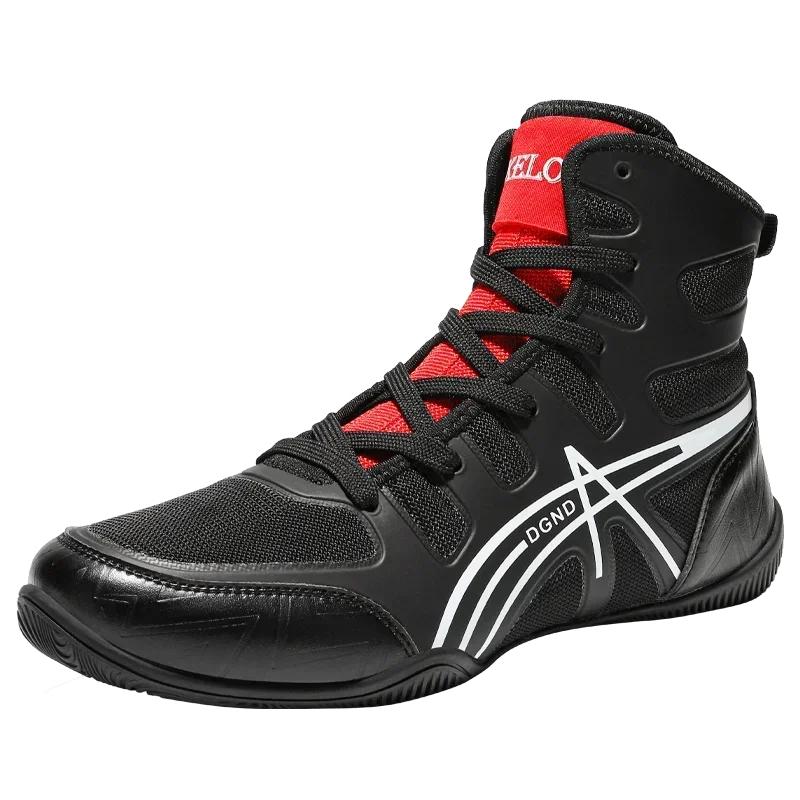 

Износостойкие боевые кроссовки мужские боксерские боевые ботинки профессиональная боксерская обувь для мужчин нескользящая борцовская тренировочная обувь 37