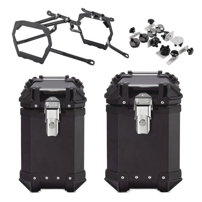 Valises laterales aluminium pour Husqvarna Norden 901 21-25 XW30-38 noir