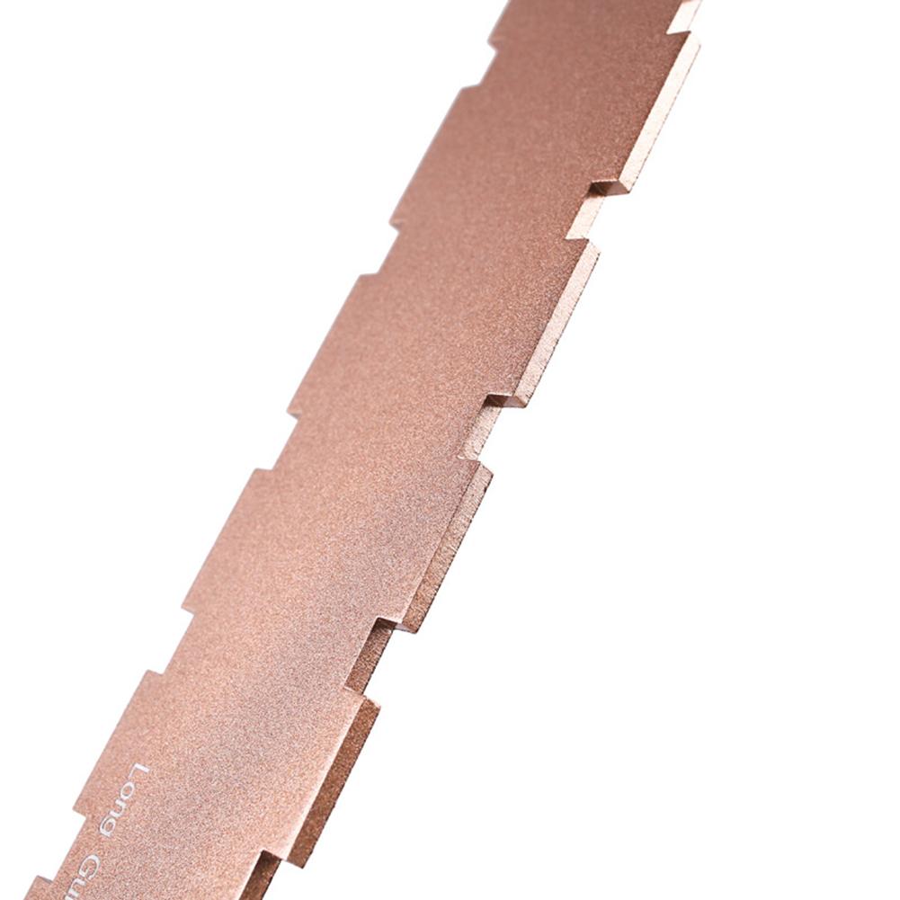 Guitar Neck Luthier Notched Straight Fretboard Edge Fret Ruler Aluminum Luthiers Tool Compatible For Gibson Fender Guitar
