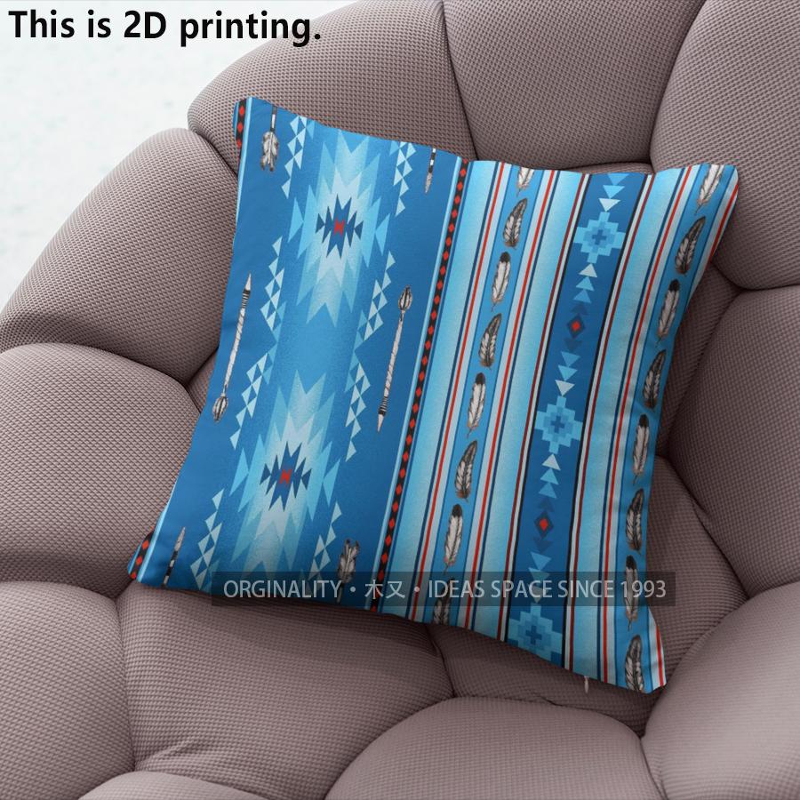 Bohemian Aztec Geometric Throw Pillow Covers Pattern Cushion Cover Suitable For Sofa Bedroom Car Pillow Cover
