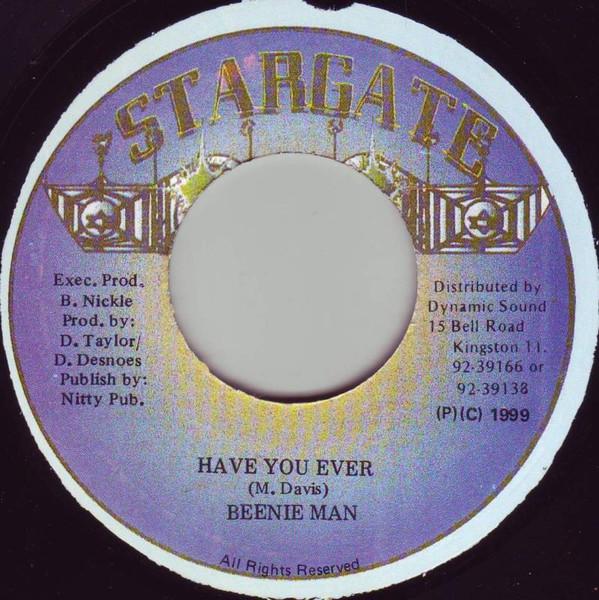 

7inch Record BEENIE MAN NOEL ALPHONSO Have You Ever Attitude NONE Stargate 1999 Jamaica Reggae Ska Dub Used