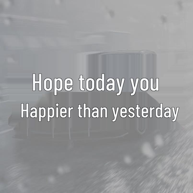 Надеюсь, вы сегодня счастливее Наклейка на заднее стекло 30x12 cm белый