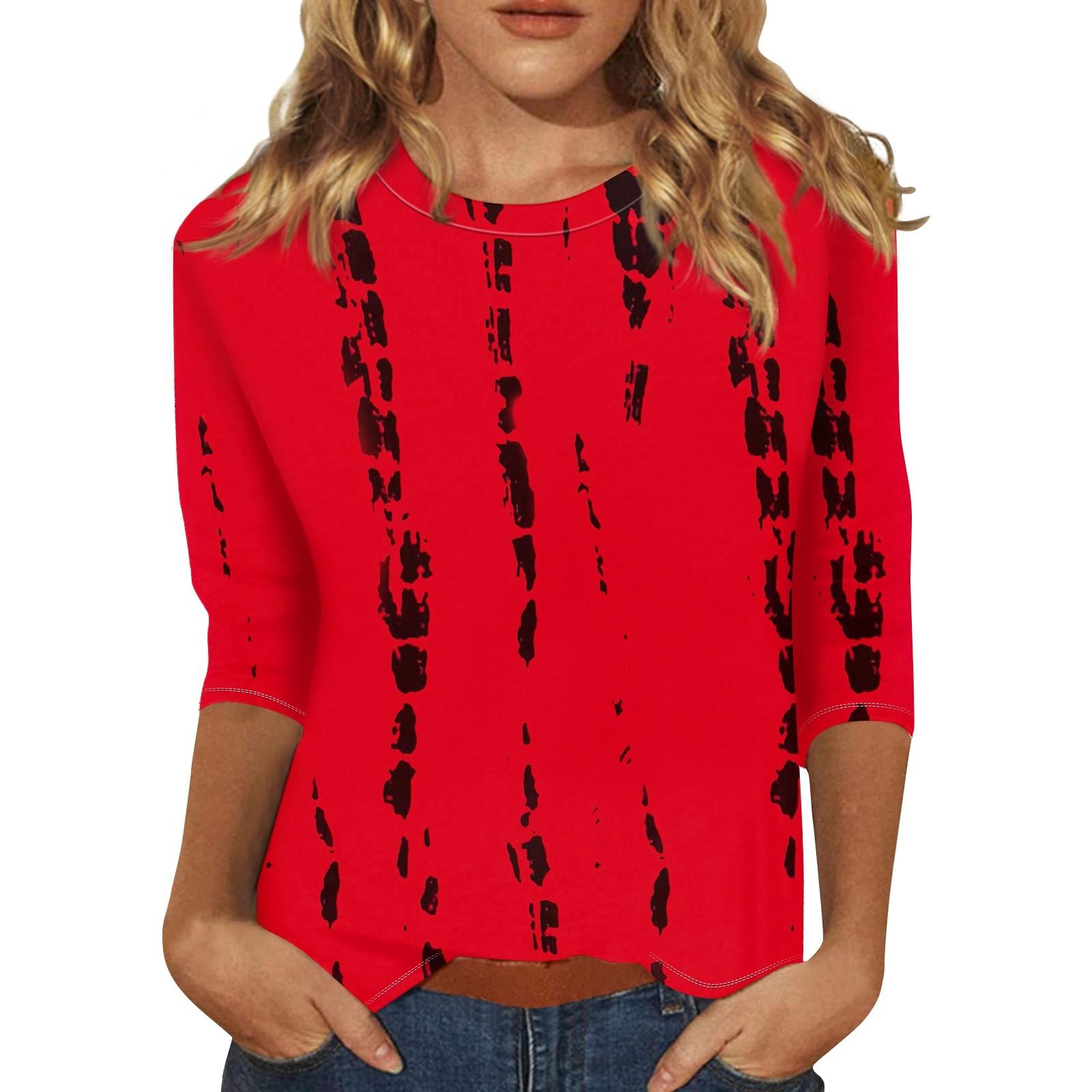 

Летние топы с круглым вырезом 2024 года, туника, женские винтажные футболки с цветочным принтом, повседневные футболки больших размеров для вечеринок и праздников XXL