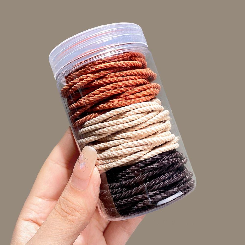 50PCS Strong Elasticity Hair Tie Candy Color Hair Rope Fashion Hair Accessories
