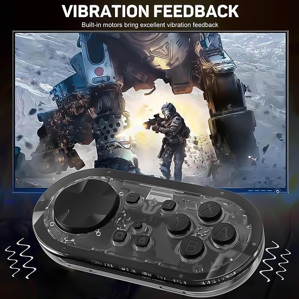 KS54 For Nintendo Switch/Switch OLED Mini Game Controller LED Light Keychain Portable Wireless Gaming Control for IOS/Android