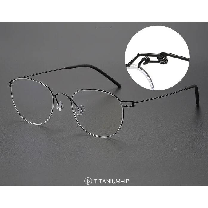 Denmark Brand Retro Oval Round Handmade Round Ultralight Air Titanium Glasses Frame Women Fashion Eyeglasses Eyeglass Man Robin