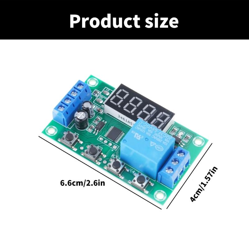 YYC-2S Adjustable Timer Relays Module 1CH with LED Display For Automation Control 5V Time Delay Ranging 0.01s To 999m