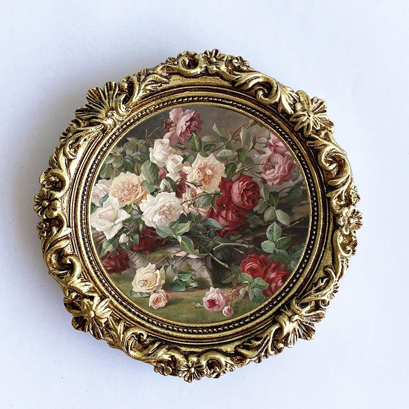 

European Style Pastoral Resin Photo Frame Wall Mounted Photo Frame Can Be Placed or Hung Festival Gifts Decorative Ornaments Picture frame 13.5cm