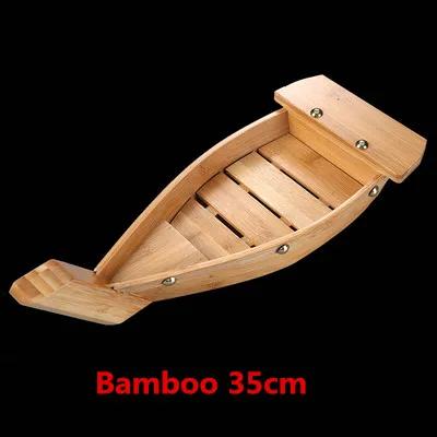 Japanese Cuisine Sushi Boats Sushi seafood Tools bamboo Wood Handmade Ship Sashimi Assorted Cold Dishes Tableware Bar Suppliers