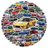 10/30/50/100pcs Retrofit Racing Car Cartoon Stickers Waterproof Graffiti Luggage Guitar Laptop Cool  Sticker Vintage Decals