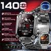 Reloj Inteligente Militar para Hombre para Exteriores Batería de 1400 mAh GPS Linterna Resistente al Agua 10 ATM AMOLED Llamada Bluetooth Actividad Deportiva para Adultos Smartwatches