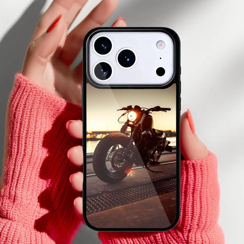 Moto Motorcycle Phone Case for iPhone 17 Air 16e 15 14 13 Pro Max Back Cover for 12 11 Pro Coque