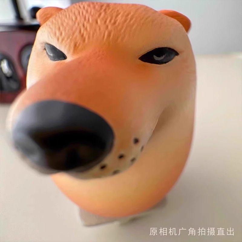 Reaktiver Shiba Inu Realistische Eiform PVC Schreibtischdeko Hunde-Ei Union Dekorationen Heim-Büros Stress abbauen Entspannen Festival-Geschenk