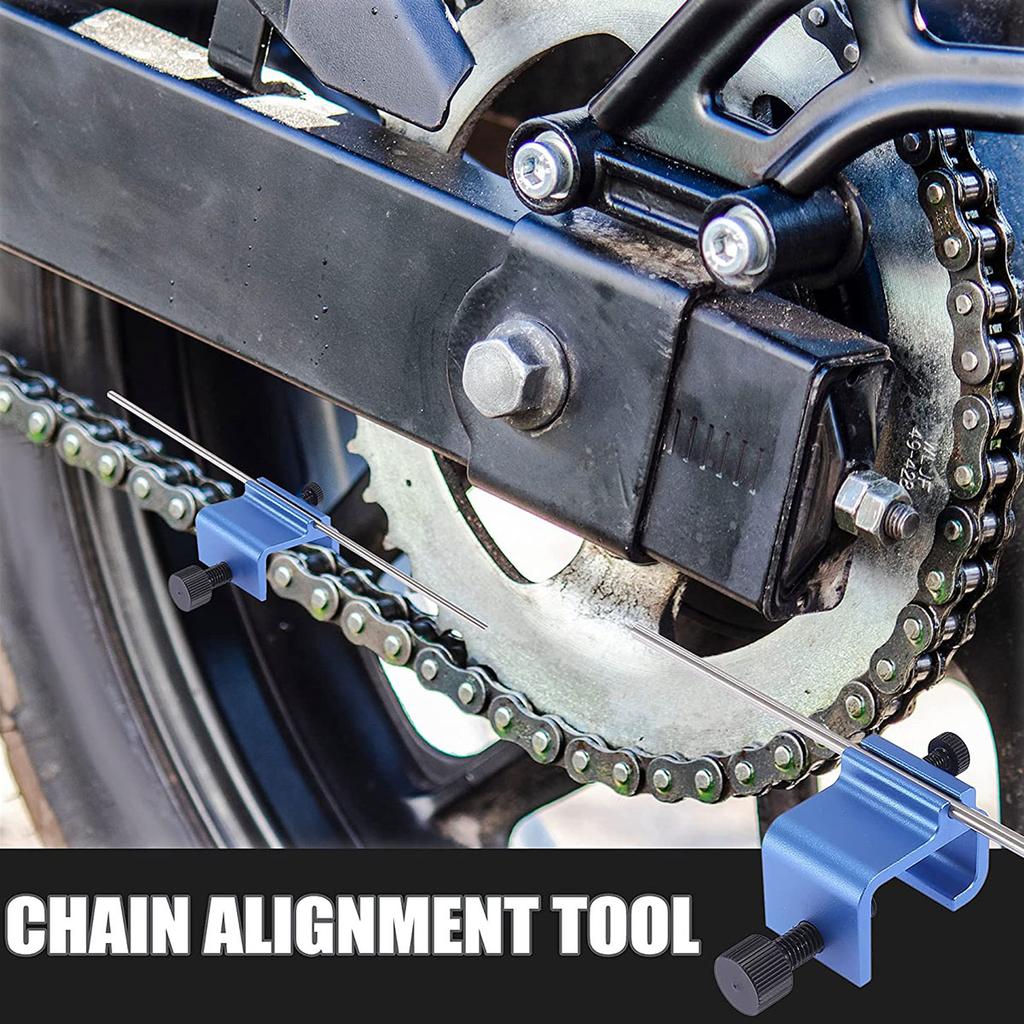 Motorcycle Chain Alignment Tool Sprocket Chain Adjusting Tool Quick Accurate Motorbike Chain Alignment Tool Repair Accessories