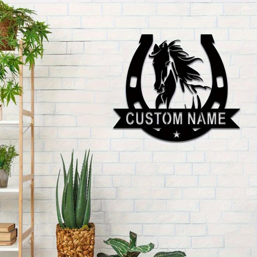 Metal Sign Horse Wall Art Home Outdoor Decor Personalized Gift
